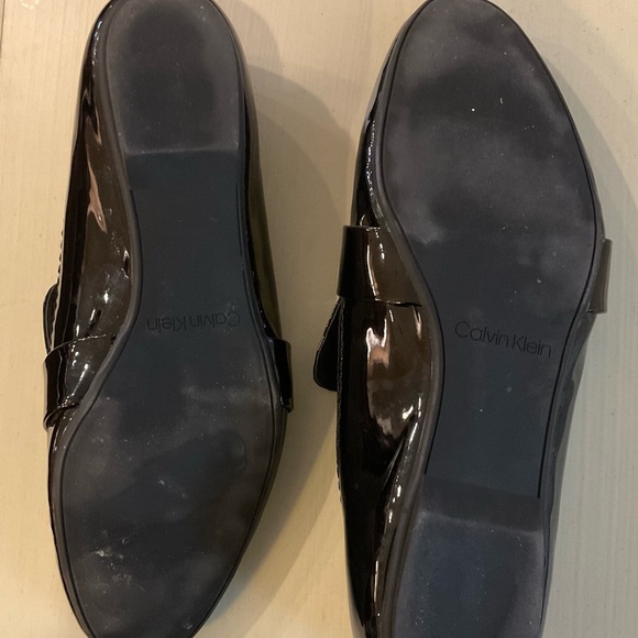 Calvin Klein Black Patent Flats - Picture 5 of 5